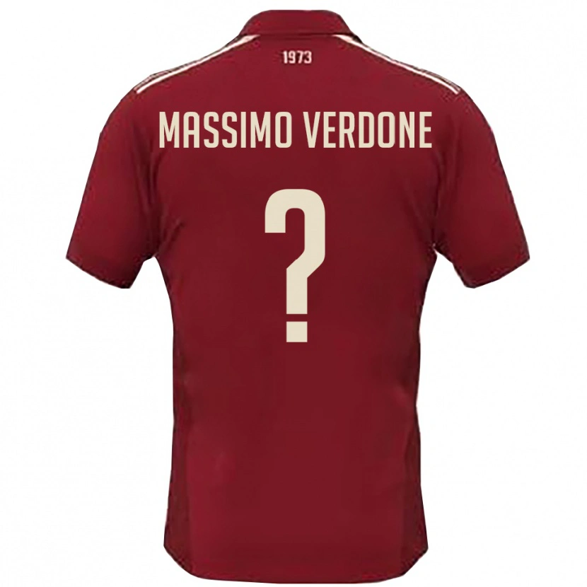 Danxen Dames Valerio Massimo Verdone #0 Bourgondië Wit Thuisshirt Thuistenue 2025/26 T-Shirt