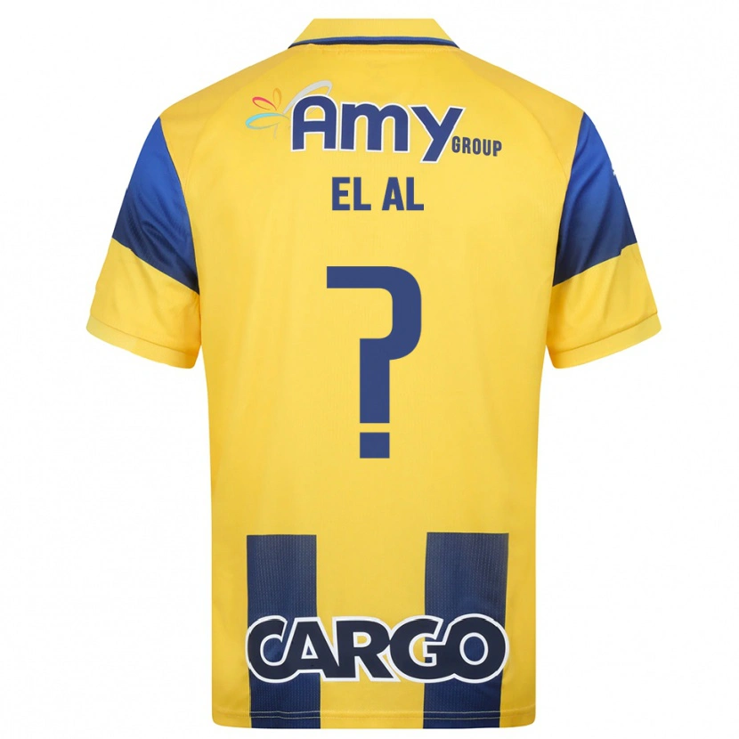 Danxen Dames Tom El Al #0 Geel Donkerblauw Thuisshirt Thuistenue 2025/26 T-Shirt