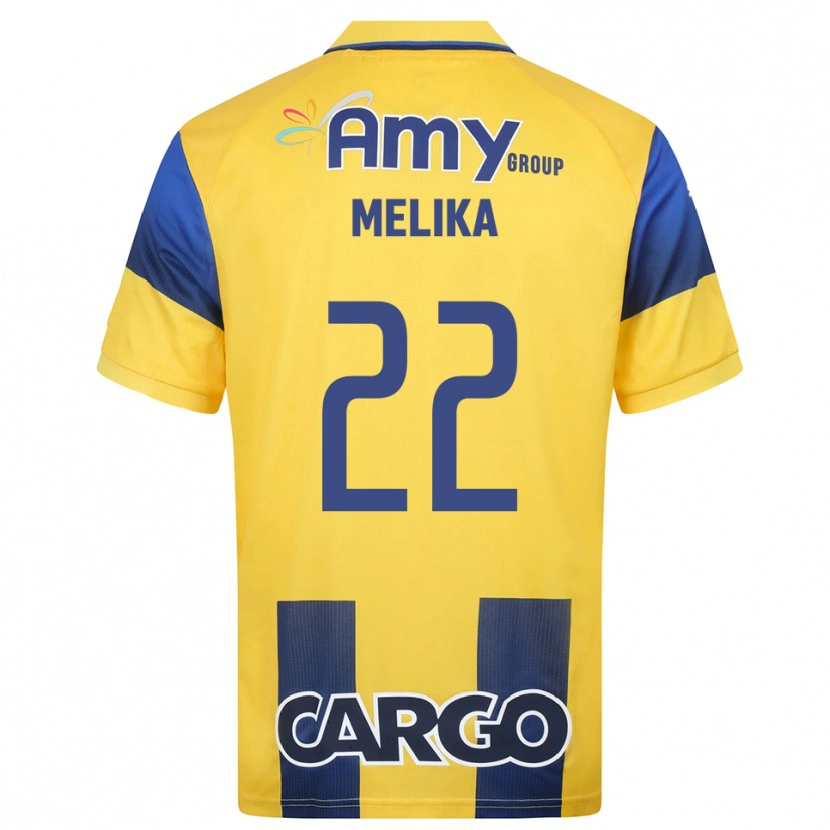 Danxen Dames Ofek Melika #22 Geel Donkerblauw Thuisshirt Thuistenue 2025/26 T-Shirt