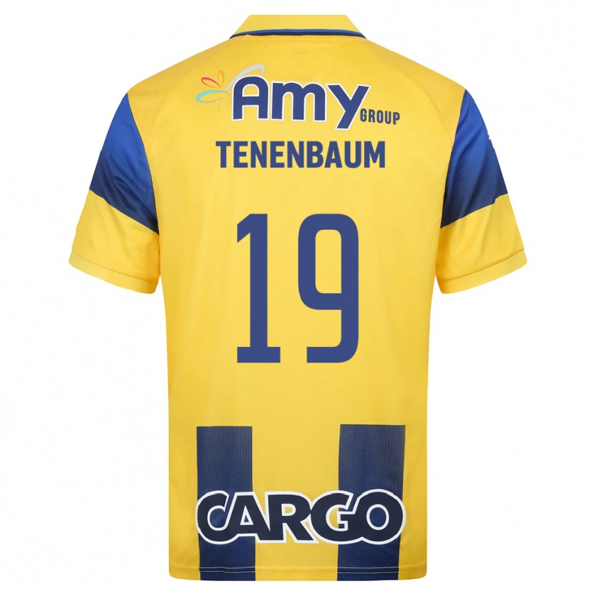 Danxen Dames Daniel Tenenbaum #19 Geel Donkerblauw Thuisshirt Thuistenue 2025/26 T-Shirt