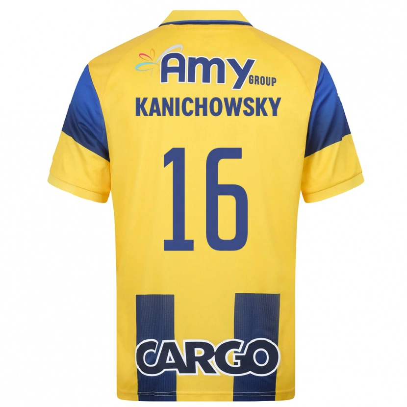 Danxen Dames Gabi Kanichowsky #16 Geel Donkerblauw Thuisshirt Thuistenue 2025/26 T-Shirt