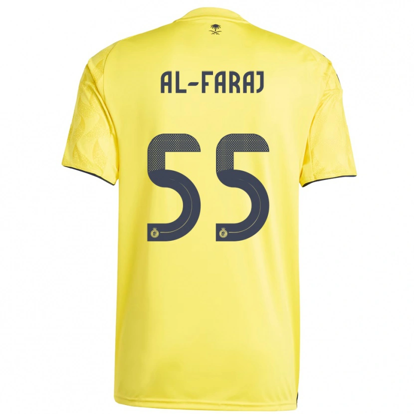 Danxen Dames Abdulaziz Al-Faraj #55 Geel Zwart Thuisshirt Thuistenue 2025/26 T-Shirt