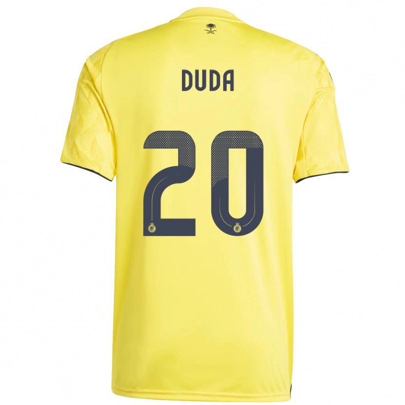 Danxen Dames Duda Francelino #20 Geel Zwart Thuisshirt Thuistenue 2025/26 T-Shirt