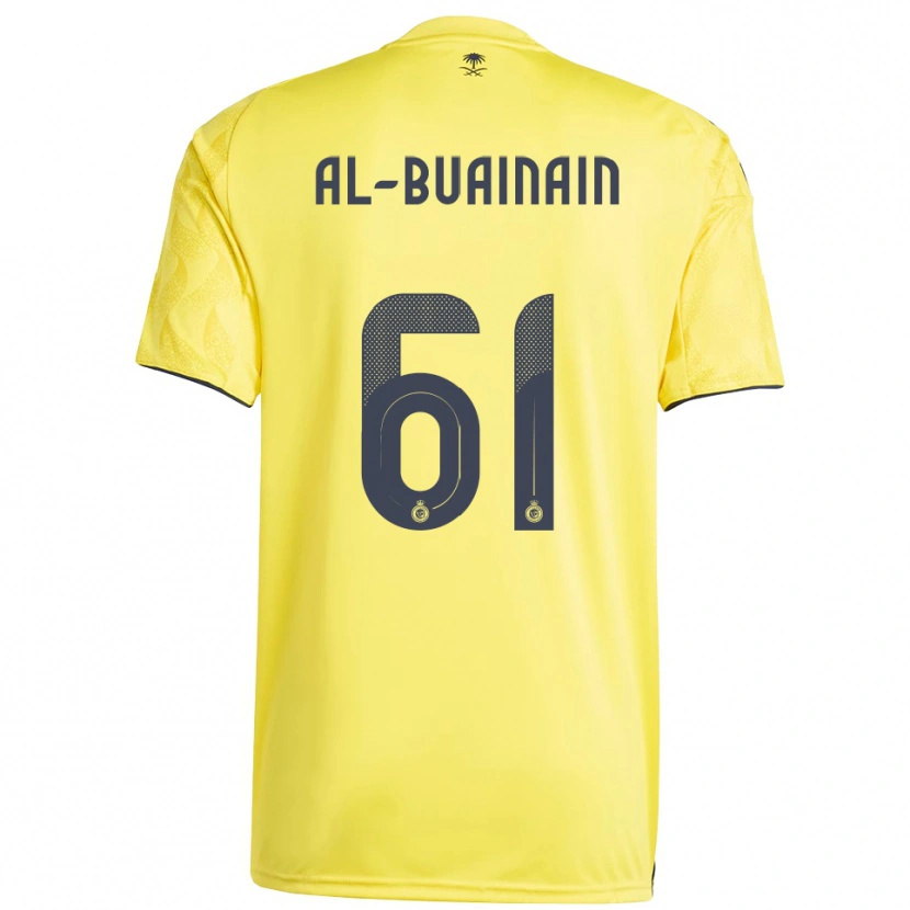 Danxen Dames Mubarak Al-Buainain #61 Geel Zwart Thuisshirt Thuistenue 2025/26 T-Shirt