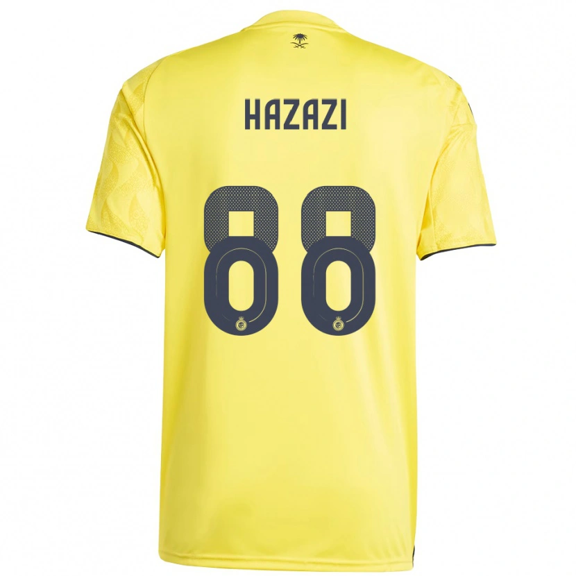 Danxen Dames Bassam Hazzazi #88 Geel Zwart Thuisshirt Thuistenue 2025/26 T-Shirt
