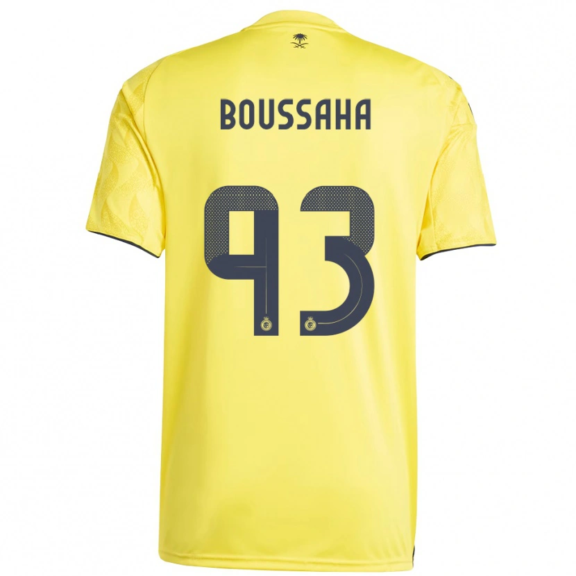 Danxen Dames Lina Boussaha #93 Geel Zwart Thuisshirt Thuistenue 2025/26 T-Shirt