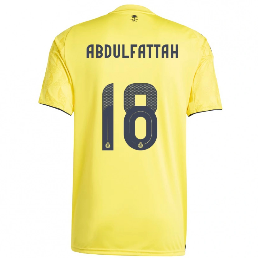 Danxen Dames Abdulfattah Adam #18 Geel Zwart Thuisshirt Thuistenue 2025/26 T-Shirt