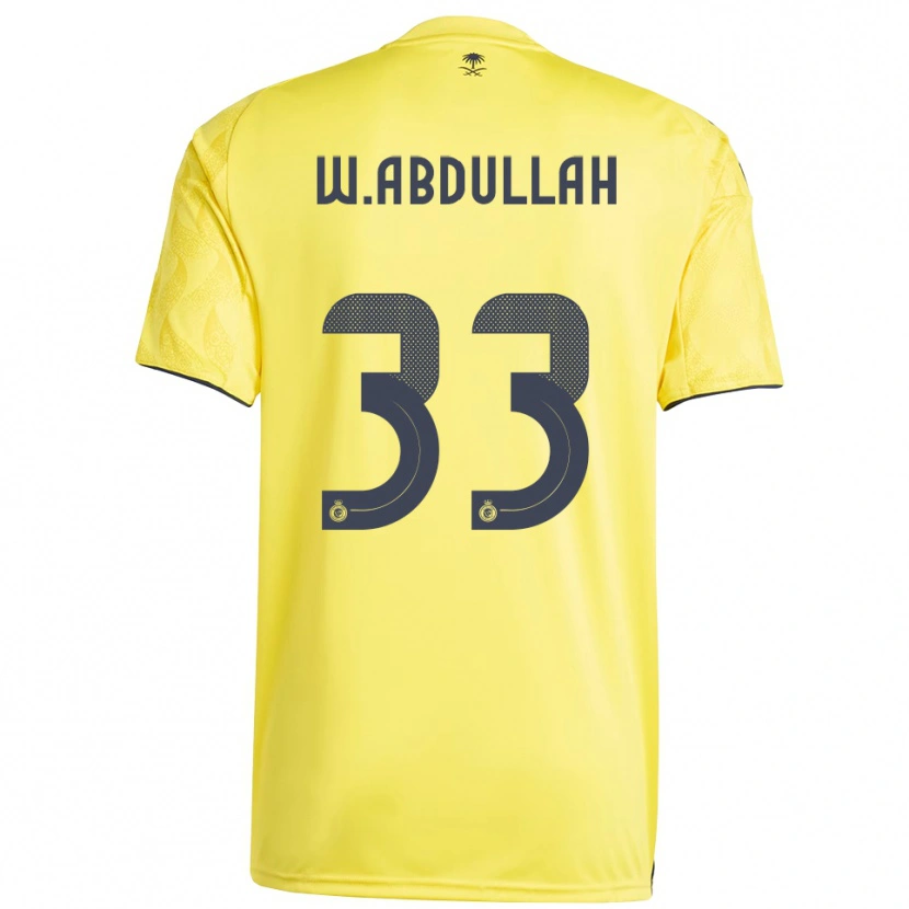 Danxen Dames Waleed Abdullah #33 Geel Zwart Thuisshirt Thuistenue 2025/26 T-Shirt