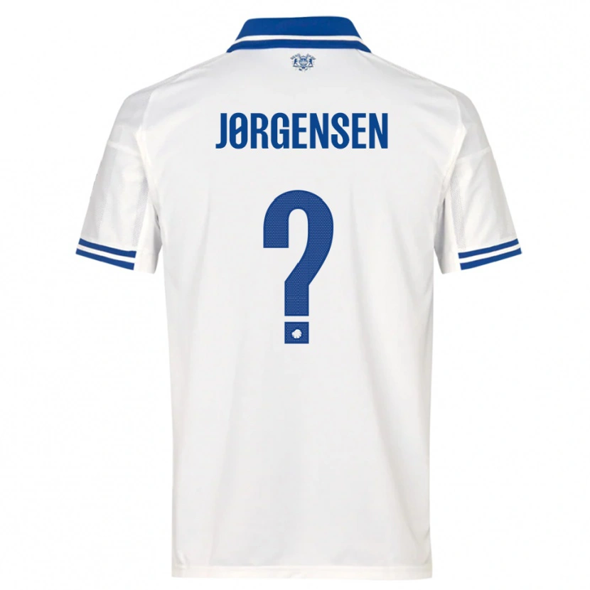 Danxen Dames Mads Jørgensen #0 Wit Blauw Thuisshirt Thuistenue 2025/26 T-Shirt