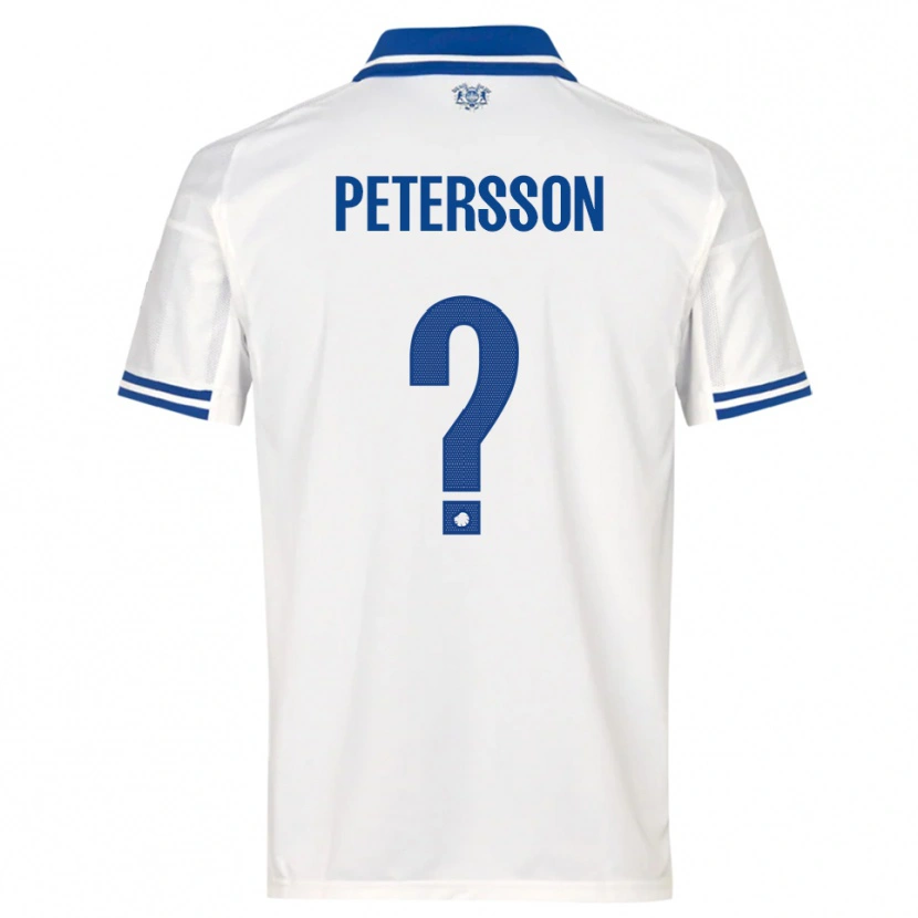 Danxen Dames Oliver Petersson #0 Wit Blauw Thuisshirt Thuistenue 2025/26 T-Shirt