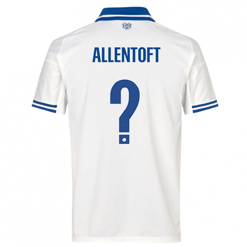 Danxen Dames Philip Allentoft #0 Wit Blauw Thuisshirt Thuistenue 2025/26 T-Shirt