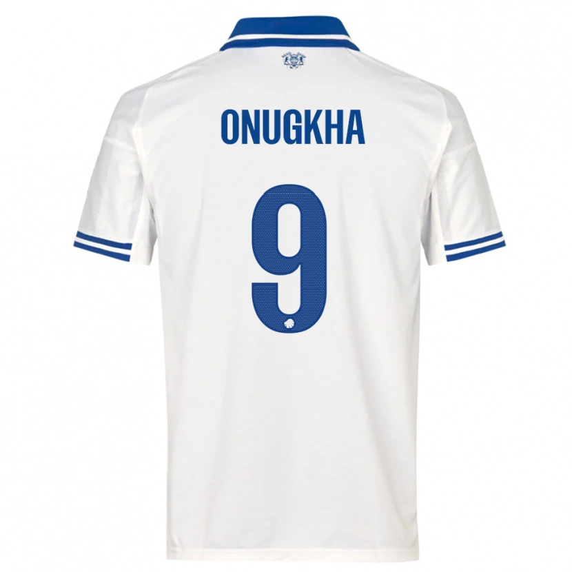 Danxen Dames German Onugkha #9 Wit Blauw Thuisshirt Thuistenue 2025/26 T-Shirt