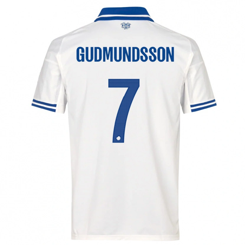 Danxen Dames Galdur Gudmundsson #7 Wit Blauw Thuisshirt Thuistenue 2025/26 T-Shirt