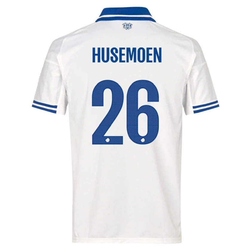 Danxen Dames Astrid Husemoen #26 Wit Blauw Thuisshirt Thuistenue 2025/26 T-Shirt