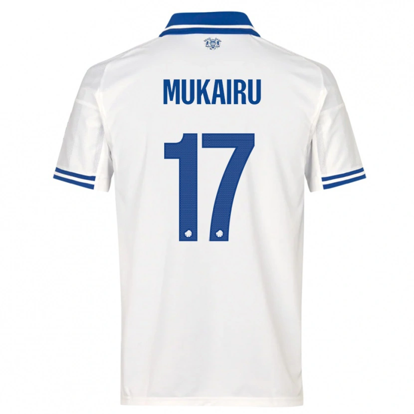 Danxen Dames Paul Mukairu #17 Wit Blauw Thuisshirt Thuistenue 2025/26 T-Shirt