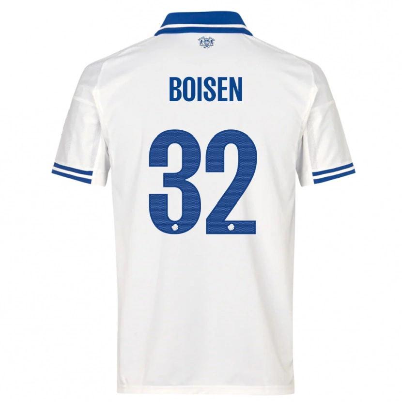 Danxen Dames Frederikke Boisen #32 Wit Blauw Thuisshirt Thuistenue 2025/26 T-Shirt