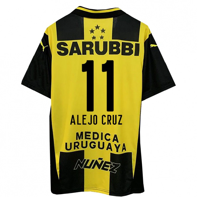 Danxen Dames Alejo Cruz #11 Geel Zwart Thuisshirt Thuistenue 2025/26 T-Shirt