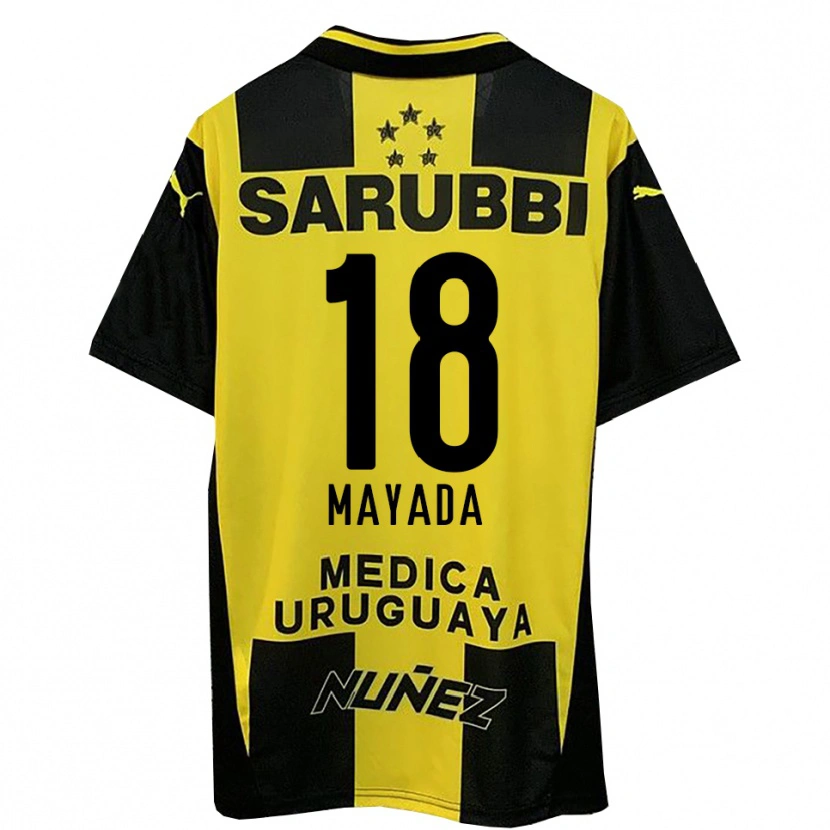 Danxen Dames Camilo Mayada #18 Geel Zwart Thuisshirt Thuistenue 2025/26 T-Shirt
