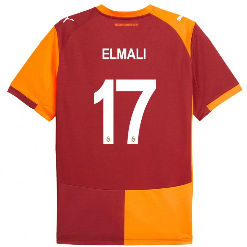 Danxen Dames Eren Elmalı #17 Rood Oranje Thuisshirt Thuistenue 2025/26 T-Shirt
