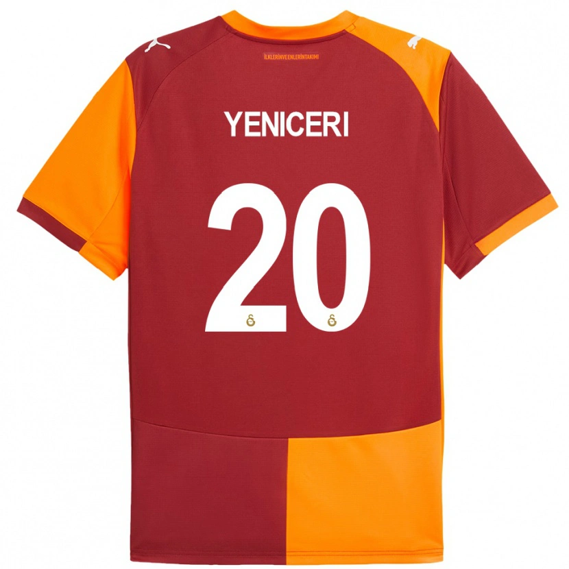 Danxen Dames Berna Yeniçeri #20 Rood Oranje Thuisshirt Thuistenue 2025/26 T-Shirt