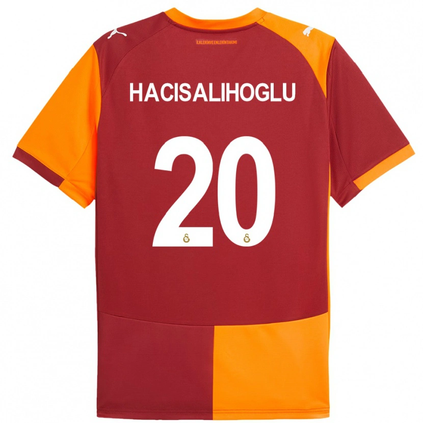 Danxen Dames Arda Hacisalihoglu #20 Rood Oranje Thuisshirt Thuistenue 2025/26 T-Shirt