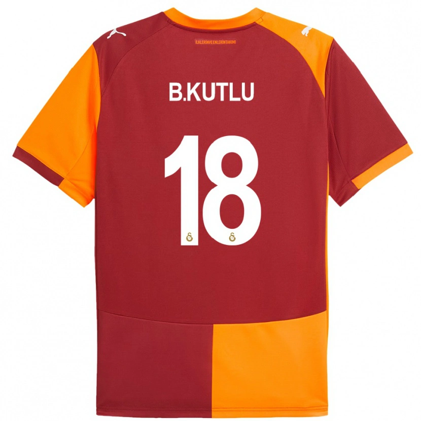Danxen Dames Berkan Kutlu #18 Rood Oranje Thuisshirt Thuistenue 2025/26 T-Shirt