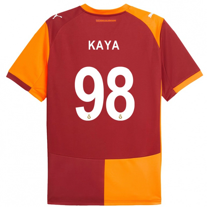 Danxen Dames Eren Kaya #98 Rood Oranje Thuisshirt Thuistenue 2025/26 T-Shirt