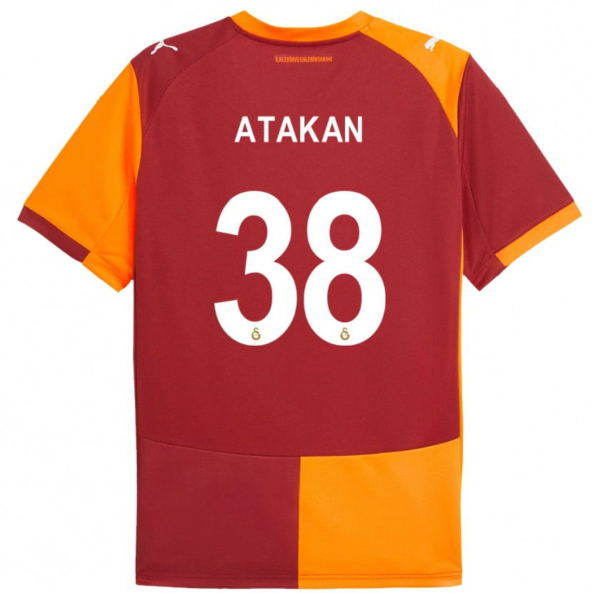 Danxen Dames Atakan Ordu #38 Rood Oranje Thuisshirt Thuistenue 2025/26 T-Shirt
