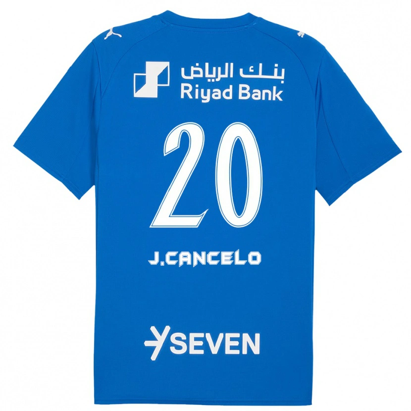 Danxen Dames João Cancelo #20 Blauw Wit Thuisshirt Thuistenue 2025/26 T-Shirt