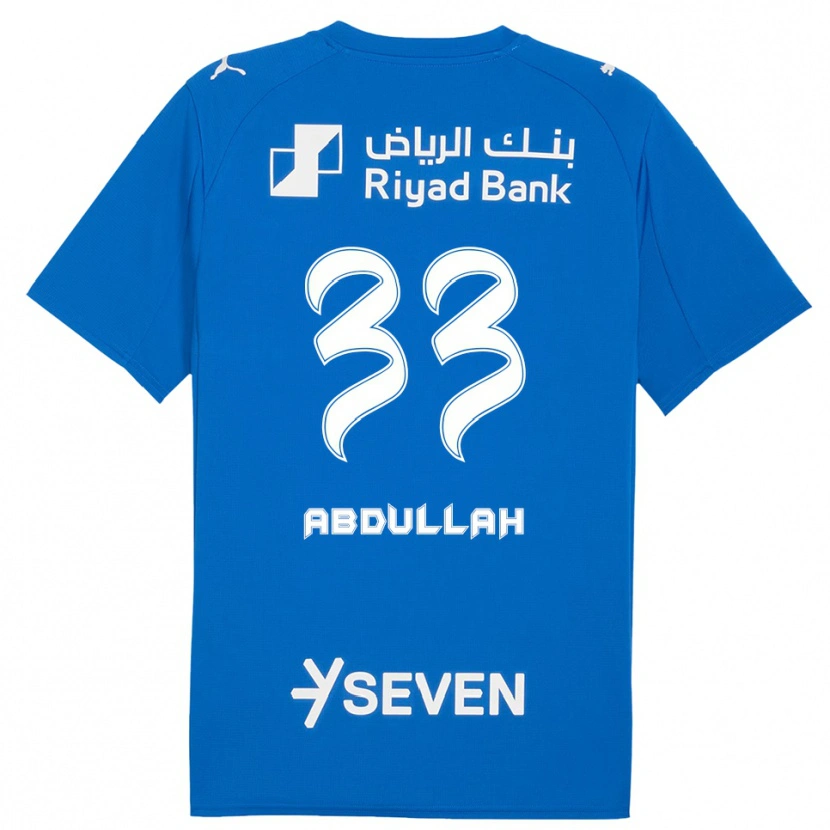 Danxen Dames Abdullah Al-Zaid #33 Blauw Wit Thuisshirt Thuistenue 2025/26 T-Shirt