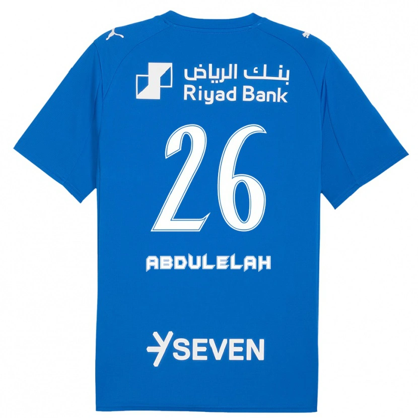Danxen Dames Abdulelah Al-Malki #26 Blauw Wit Thuisshirt Thuistenue 2025/26 T-Shirt