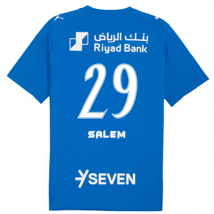 Danxen Dames Salem Al-Dawsari #29 Blauw Wit Thuisshirt Thuistenue 2025/26 T-Shirt