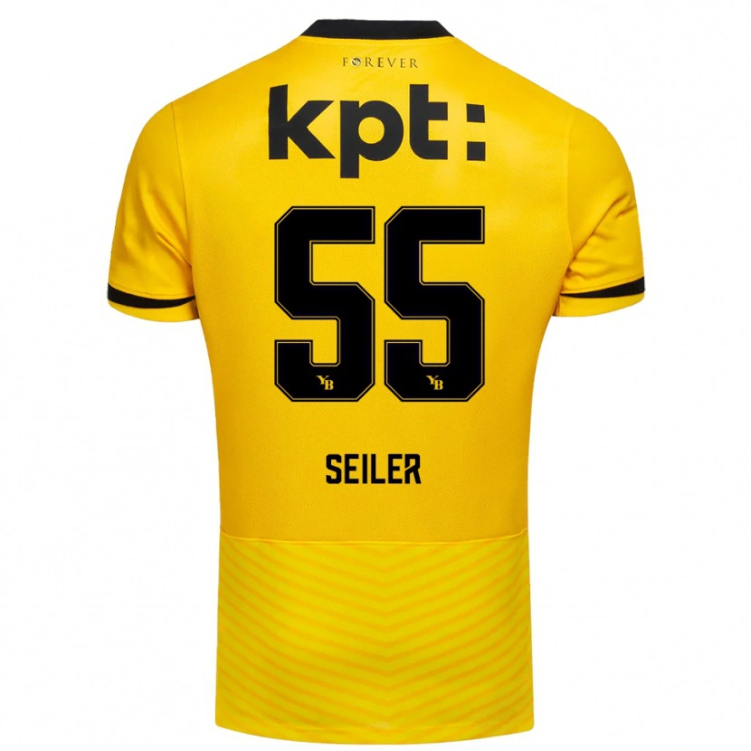 Danxen Dames Mats Seiler #55 Geel Zwart Thuisshirt Thuistenue 2025/26 T-Shirt