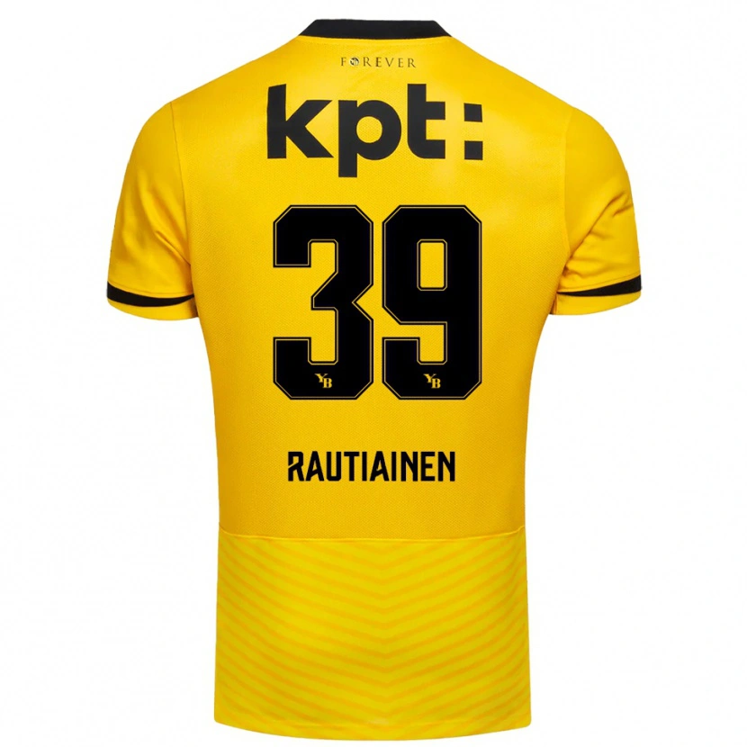Danxen Dames Iina Rautiainen #39 Geel Zwart Thuisshirt Thuistenue 2025/26 T-Shirt