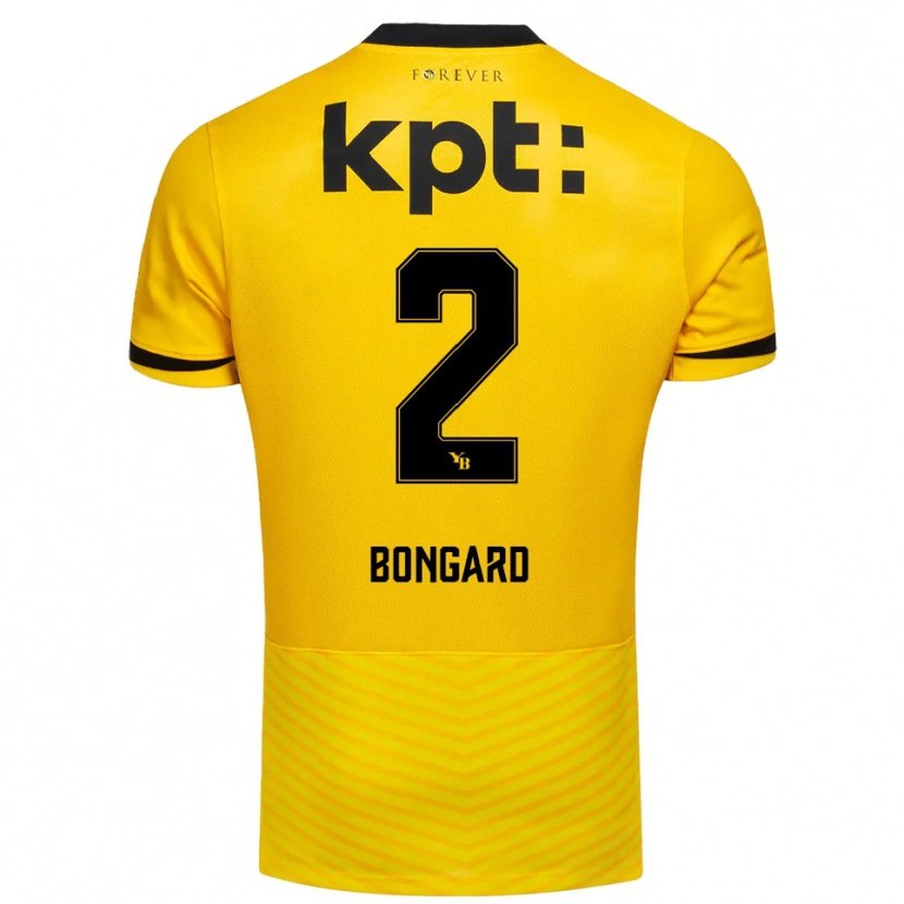 Danxen Dames Tiemo Bongard #2 Geel Zwart Thuisshirt Thuistenue 2025/26 T-Shirt