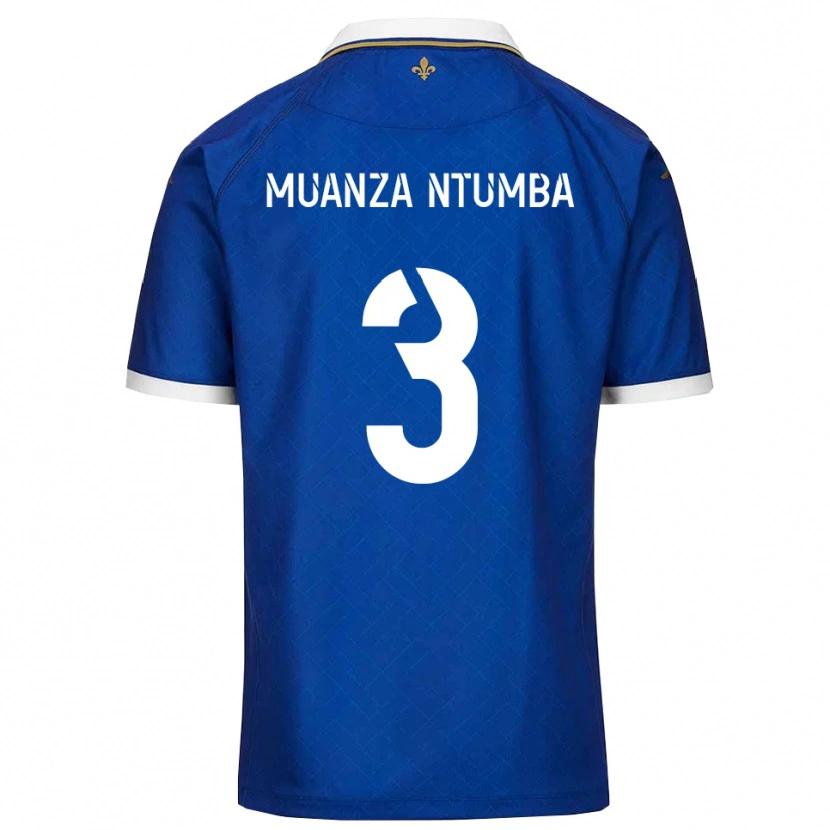 Danxen Dames Olivier Muanza Ntumba #3 Blauw Goud Thuisshirt Thuistenue 2025/26 T-Shirt