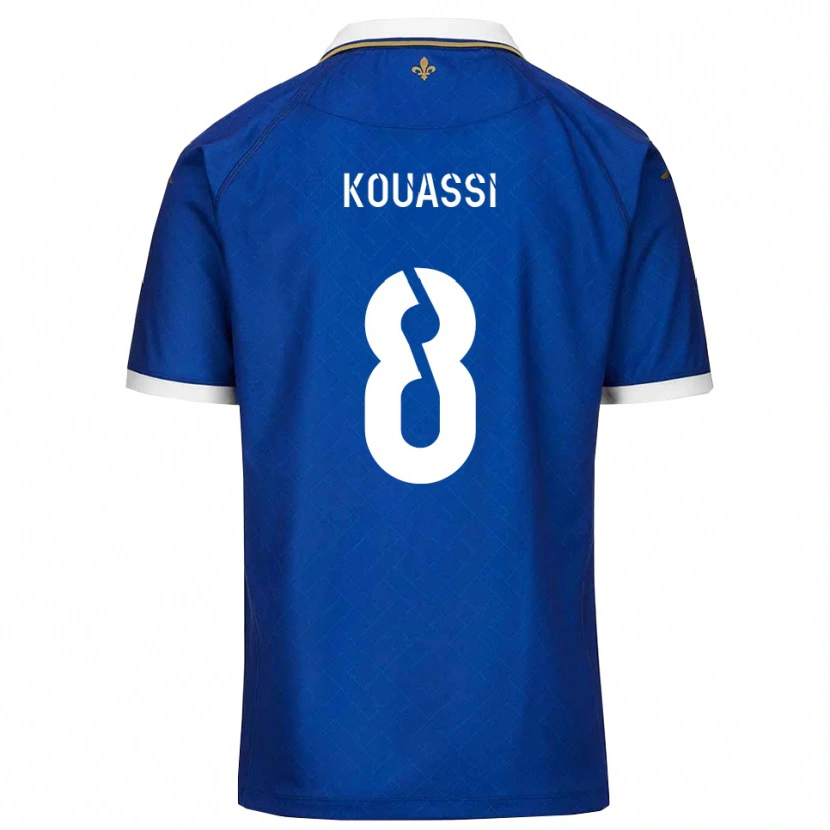 Danxen Dames Odilon Kouassi #8 Blauw Goud Thuisshirt Thuistenue 2025/26 T-Shirt