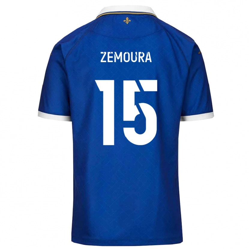 Danxen Dames Yohan Zemoura #15 Blauw Goud Thuisshirt Thuistenue 2025/26 T-Shirt