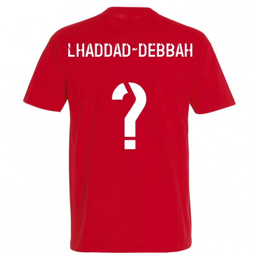 Danxen Dames Yanis Lhaddad-Debbah #0 Rood Geel Thuisshirt Thuistenue 2025/26 T-Shirt