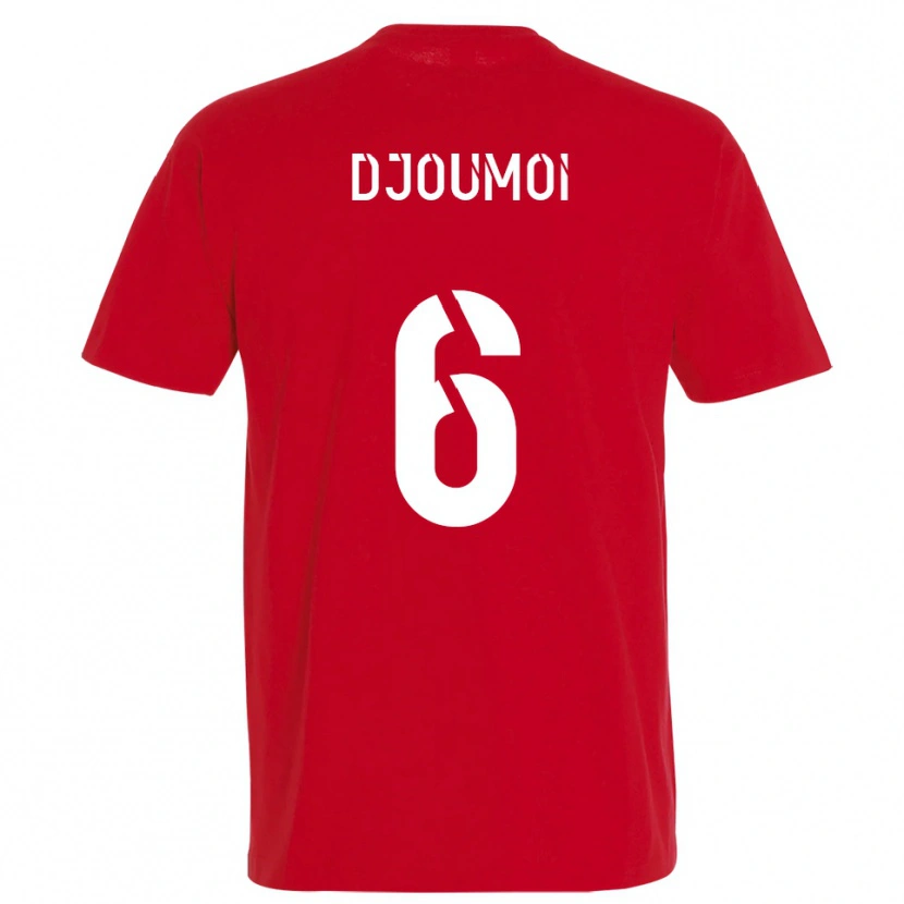 Danxen Dames Mourade Djoumoi #6 Rood Geel Thuisshirt Thuistenue 2025/26 T-Shirt
