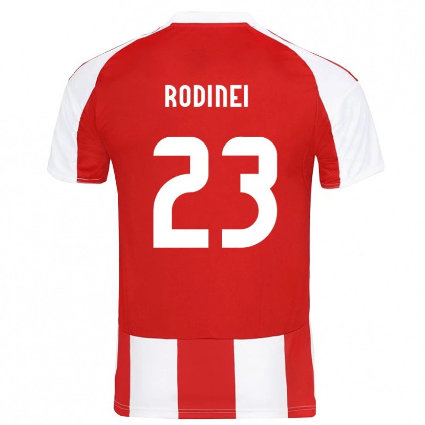 Danxen Dames Rodinei #23 Rood Wit Thuisshirt Thuistenue 2025/26 T-Shirt