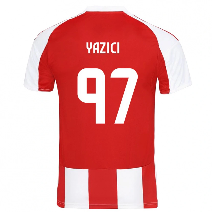 Danxen Dames Yusuf Yazıcı #97 Rood Wit Thuisshirt Thuistenue 2025/26 T-Shirt