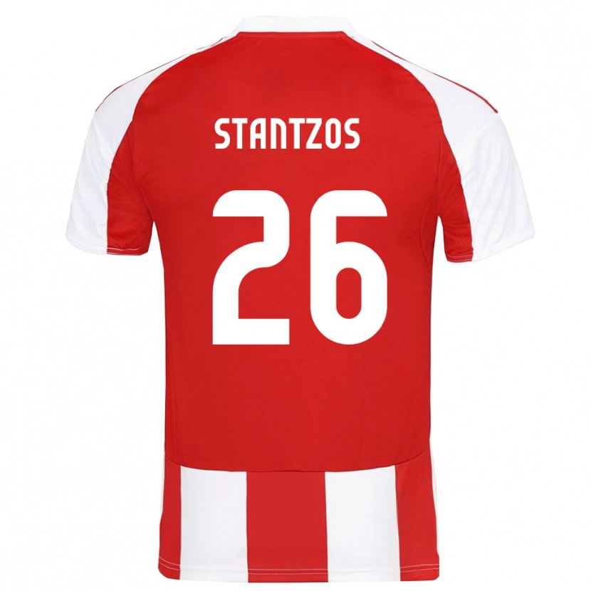 Danxen Dames Athanasios Stantzos #26 Rood Wit Thuisshirt Thuistenue 2025/26 T-Shirt