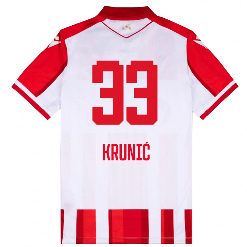 Danxen Dames Rade Krunic #33 Rood Wit Thuisshirt Thuistenue 2025/26 T-Shirt