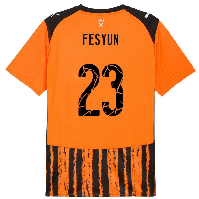 Danxen Dames Kiril Fesyun #23 Oranje Zwart Thuisshirt Thuistenue 2025/26 T-Shirt