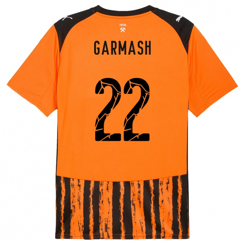 Danxen Dames Yevgeniy Garmash #22 Oranje Zwart Thuisshirt Thuistenue 2025/26 T-Shirt