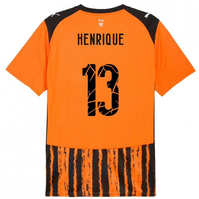Danxen Dames Pedro Henrique #13 Oranje Zwart Thuisshirt Thuistenue 2025/26 T-Shirt