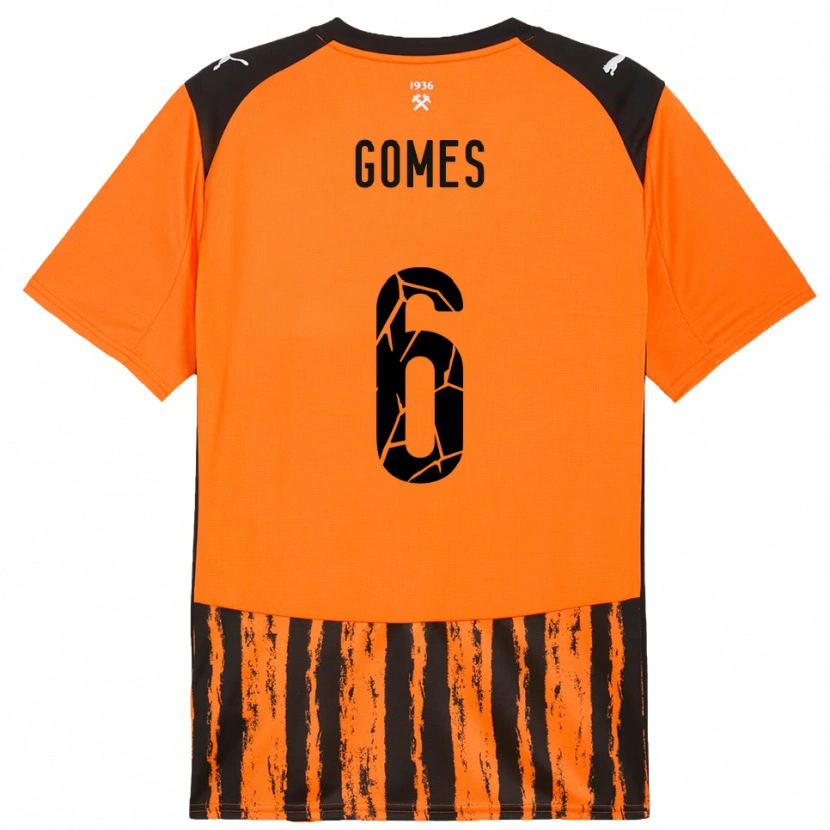 Danxen Dames Marlon Gomes #6 Oranje Zwart Thuisshirt Thuistenue 2025/26 T-Shirt