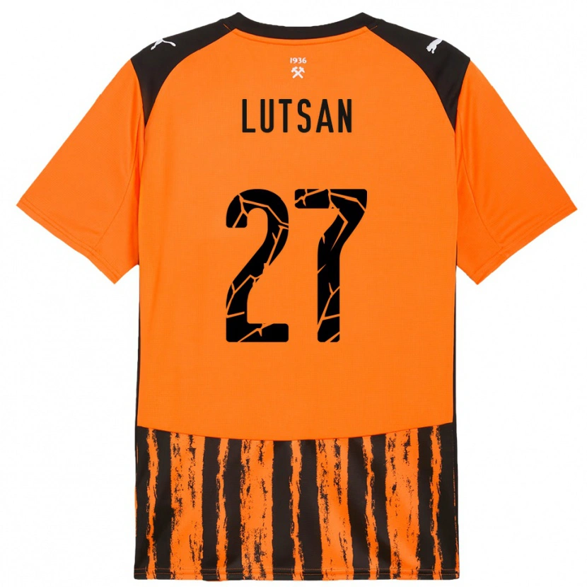 Danxen Dames Sofiia Lutsan #27 Oranje Zwart Thuisshirt Thuistenue 2025/26 T-Shirt