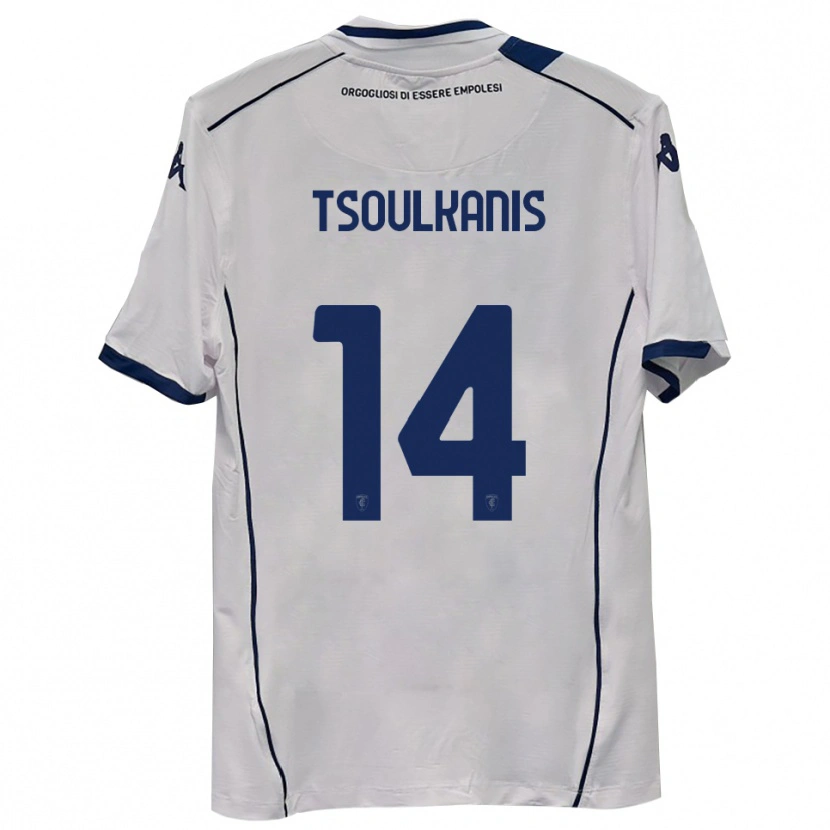 Danxen Dames Konstantinos Tsoulkanis #14 Donkerblauw Uitshirt Uittenue 2025/26 T-Shirt